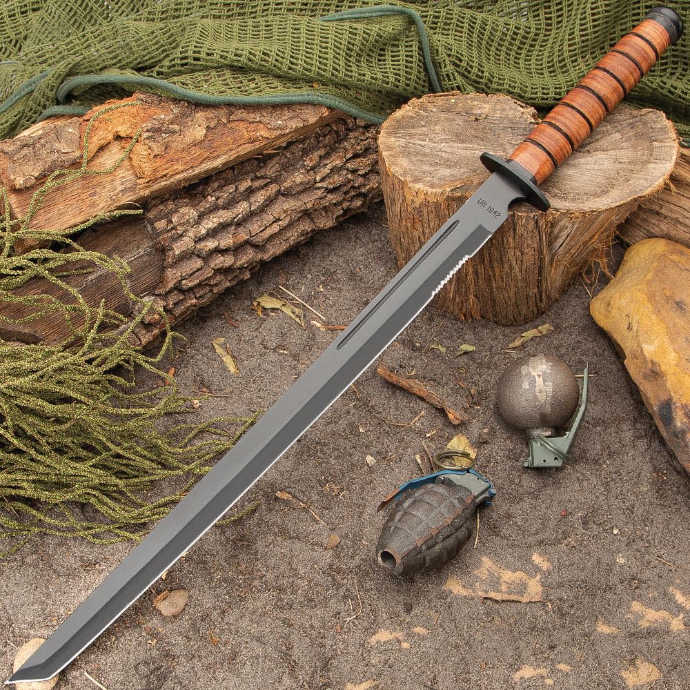 米軍 M1942銃剣 模造刀 太平洋戦争 第二次世界大戦 Amazon.co.jp: K Exclusive 1942年 米国戦闘剣 鞘付き | 第二次